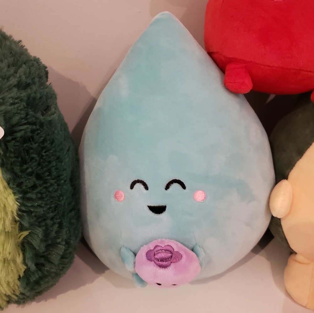 Blue Punny Paint Party Stuffed Toy by Queenie's Cards